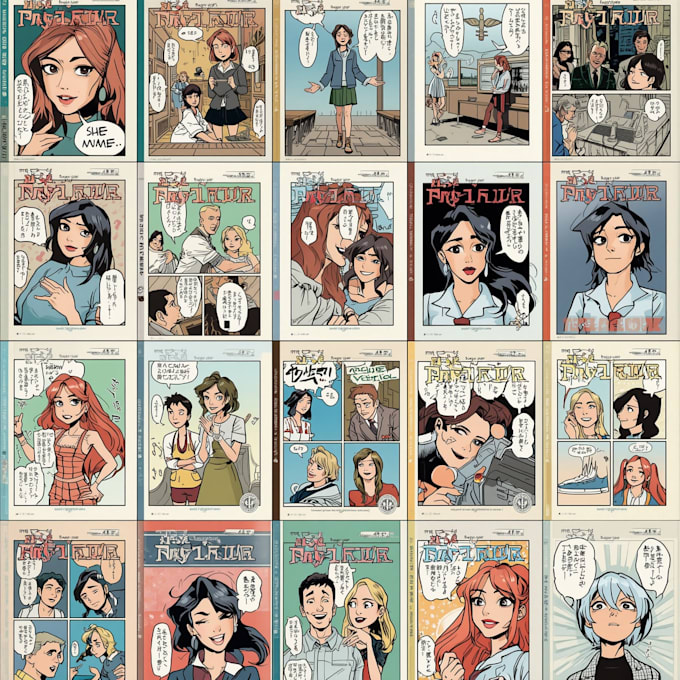 draw complete graphic novel series, webtoon from comic