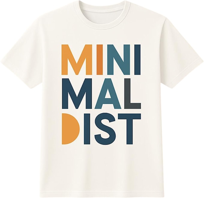 do minimalist typography t shirt design
