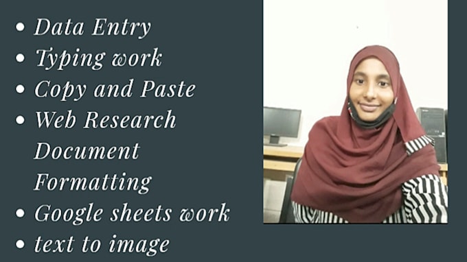 1 i will do fast and accurate data entry