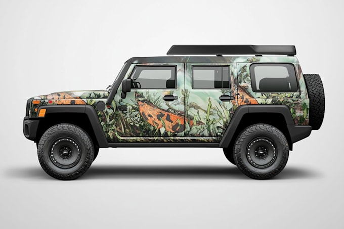 make wrap design for car, van or pickup