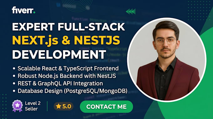 develop full stack saas web apps using next js and nestjs