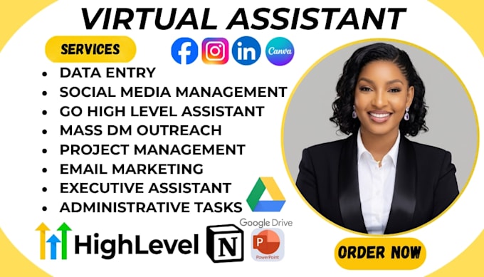 virtual executive shopify assistant ghl VA social media canva VA ghl expert