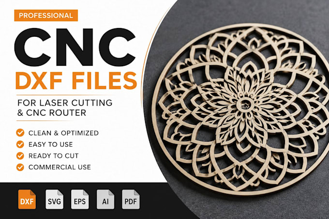 convert logo to cnc dxf stl and svg files
