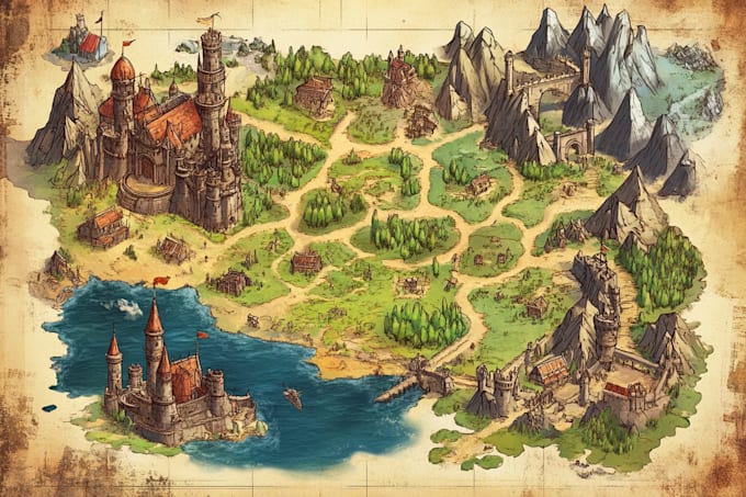 draw fantasy maps and city maps