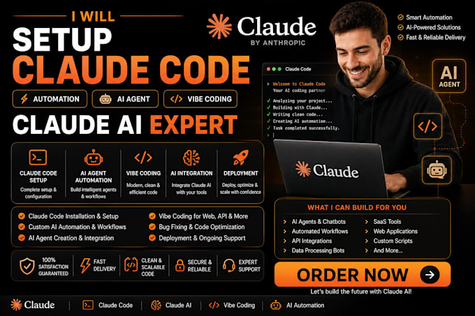 setup claude code claude ai automation ai agent vibe coding claude expert