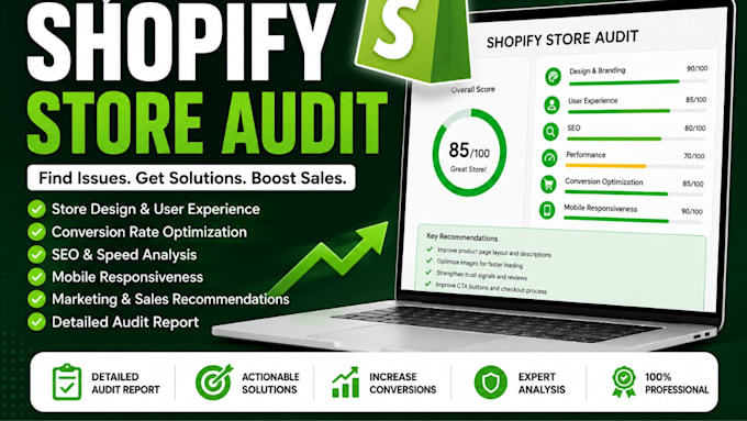 do a professional shopify store audit and conversion analysis