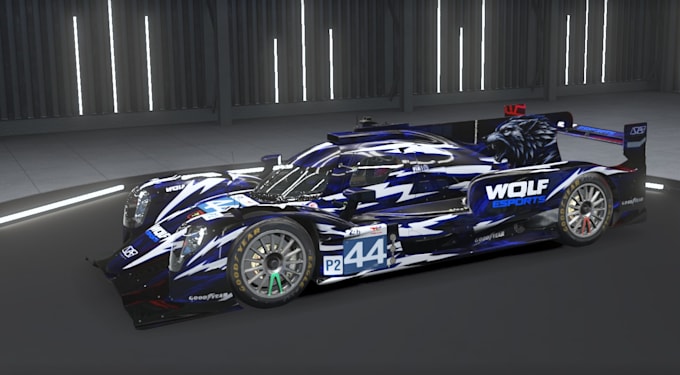 design a custom lmu livery car wrap for le mans ultimate