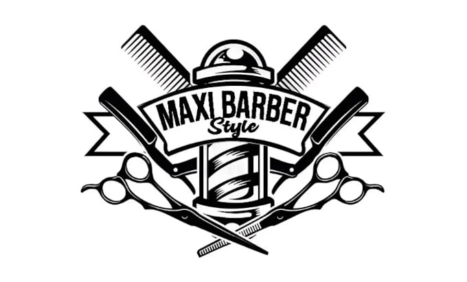 design ideal minimalist barber salon logo