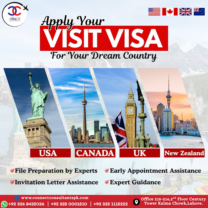 your visa consultant for canada, UK, schengen student and tourist visa