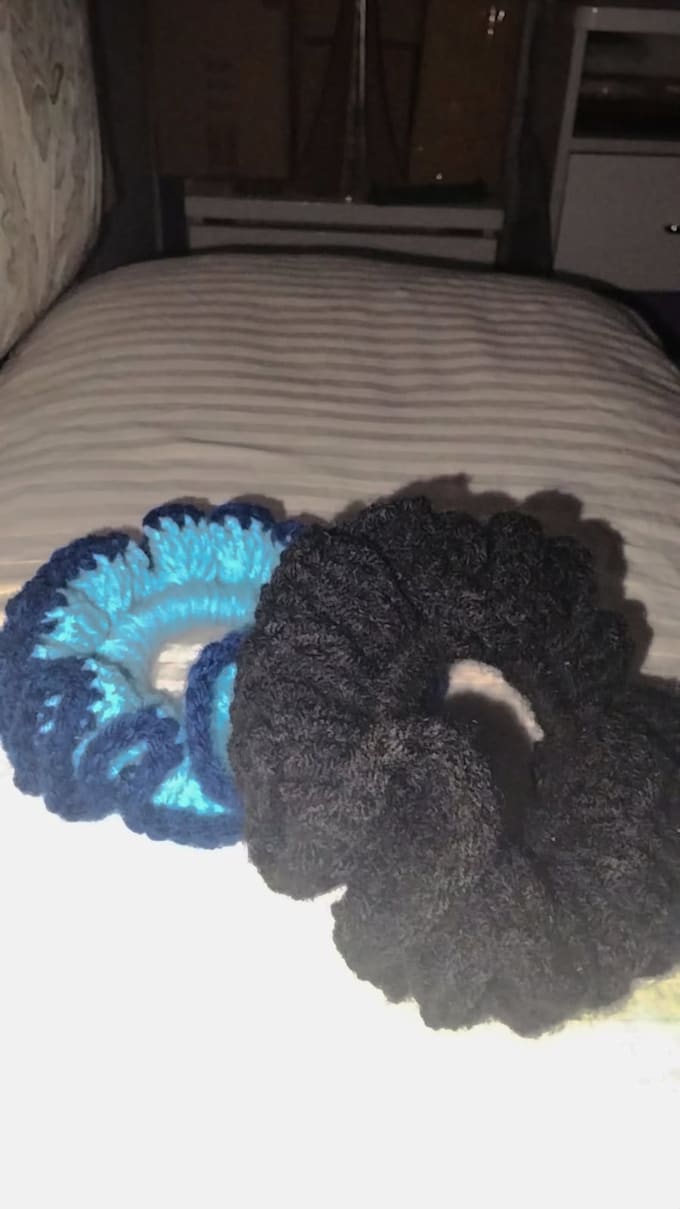 crochet cute handmade scrunchies and keychains