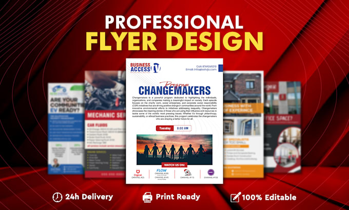create a flyer design for your business
