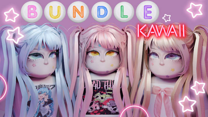 create stylized roblox anime heads with 3d eyelashes