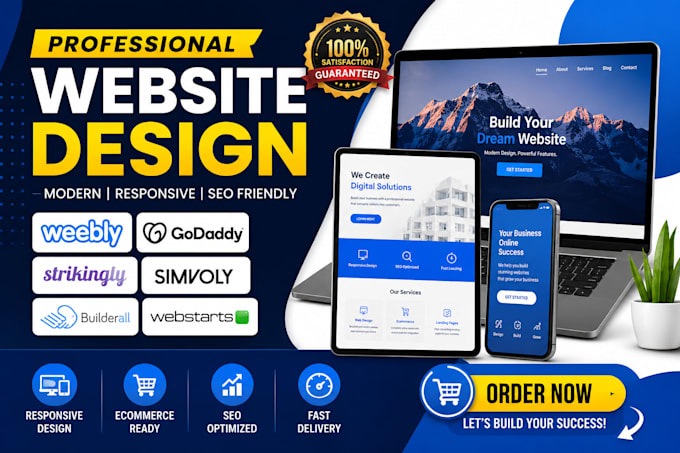 design weebly godaddy website builder strikingly simvoly builderall webstarts