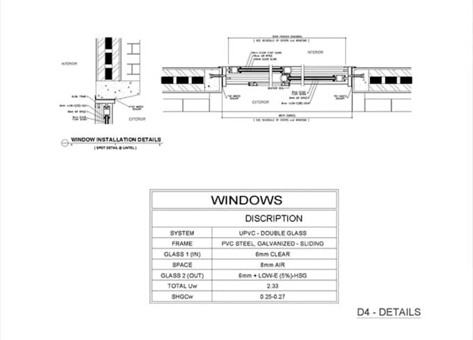 create construction drawing,upvc window floor plan,warehouse layout, cad details