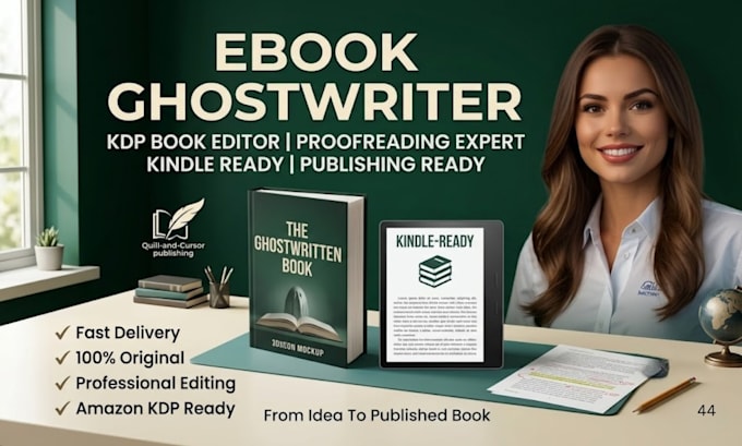 ebook writer ebook ghostwriter ghost book writer kdp developmental book editing