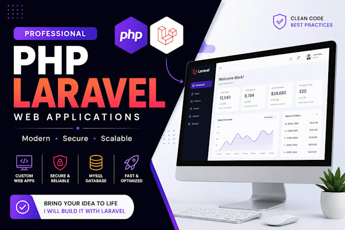 build a custom laravel website and PHP web app