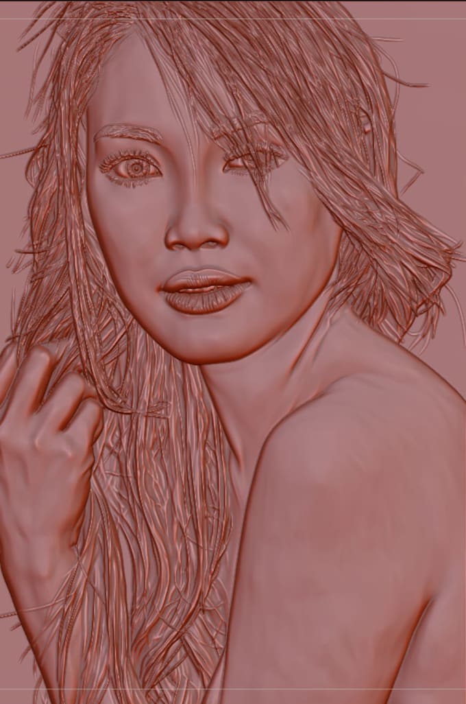 portrait relief modeling photo relief modeling