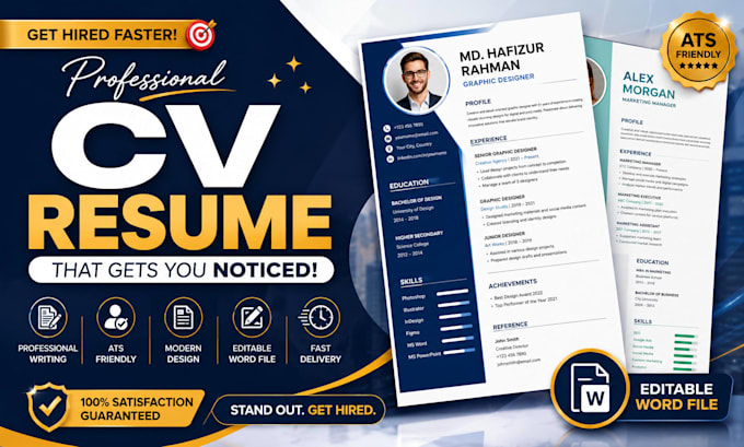 create and edit your CV or resume