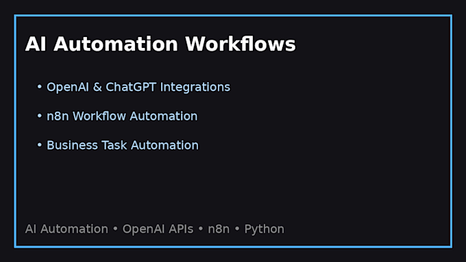 build ai automation workflows using openai and n8n