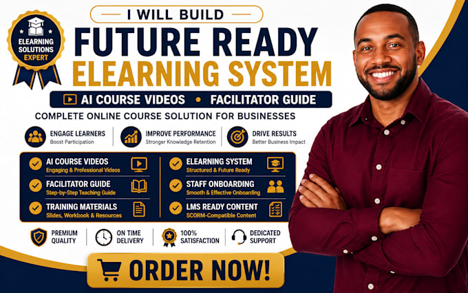 build future ready online course system with ai videos and facilitator guide