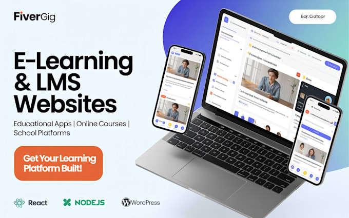 elearning lms website web app course website online course educational app pwa