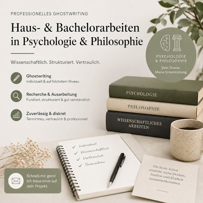 ich optimiere oder korrigiere deine bachelorarbeit oder hausarbeit