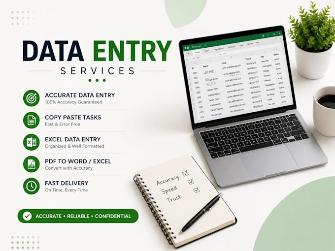 do accurate data entry , copy paste , tally erp9