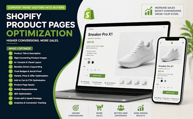 optimize shopify product pages for higher conversions and sales