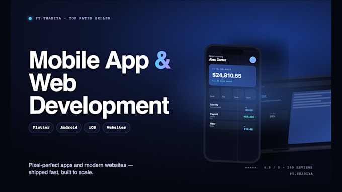 desing and devolop android and IOS and web application