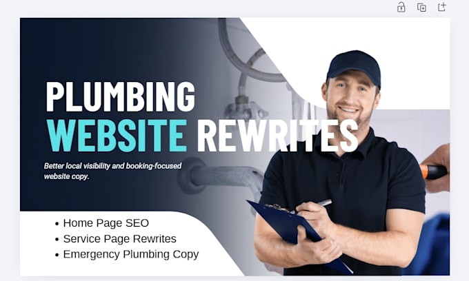 rewrite your plumbing website for SEO