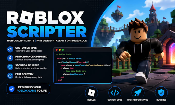 be the scripter for your roblox game