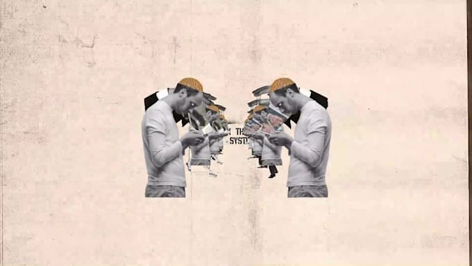 make premium collage lyric video, mixed media animation, vox style motion graphi