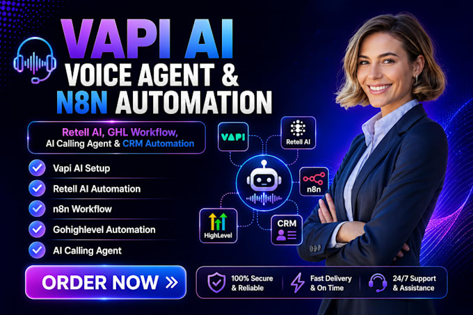 Do make automation n8n automation vapi ai retell ai ghl ai agent,setup ...