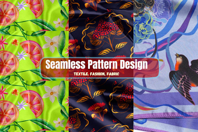 Design seamless repeat patterns for fabric textile wallpaper surface ...