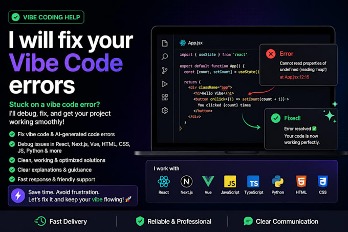 fix vibe coding errors and debug your ai generated code