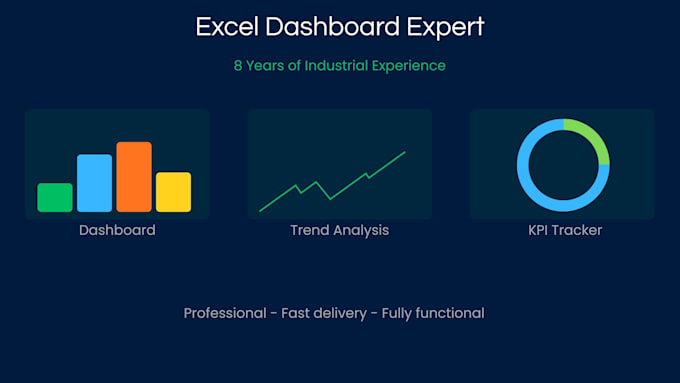 create professional excel, dashboard