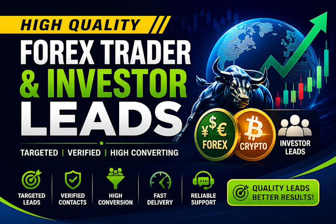 provide hot forex, crypto and investor leads