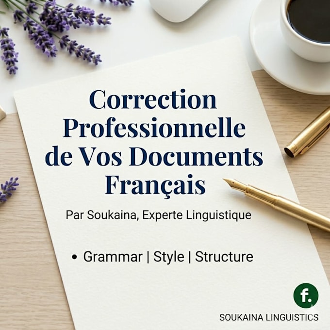 professionally proofread and edit your french documents