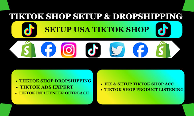 set up  tiktok shop automation and dropshipping manager