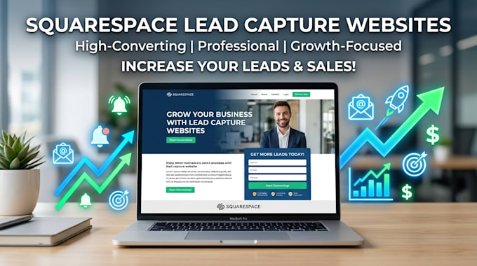 create squarespace lead capture website to grow your business, email capture web