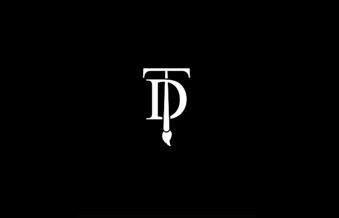 design nice clean abstract artist painter logo