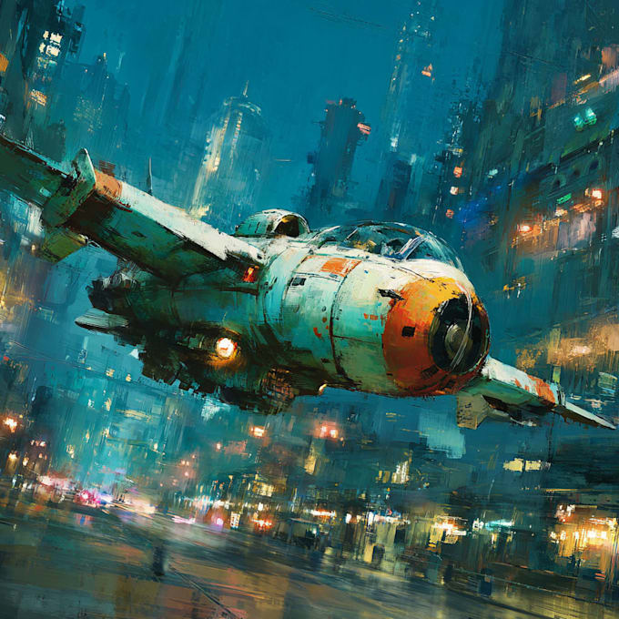 draw futuristic sci fi concept art and characters