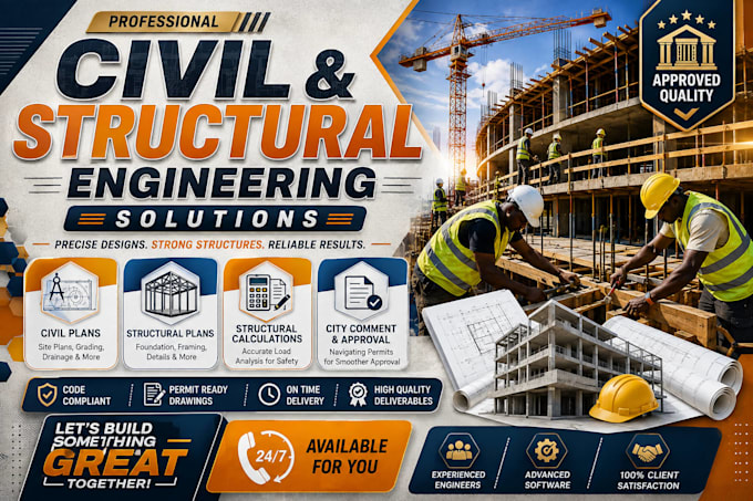 be your civil and structural engineer for structural design
