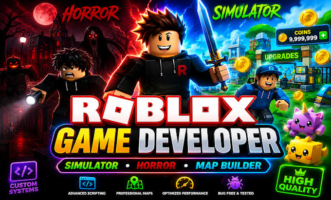 design roblox simulator horror map builder game development