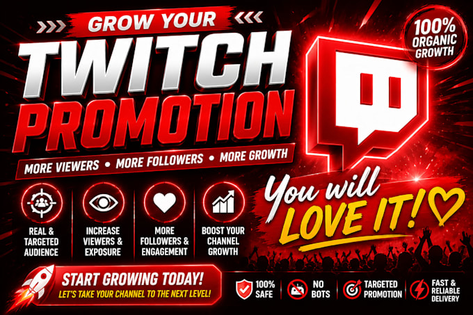promote your twitch stream for more live viewers