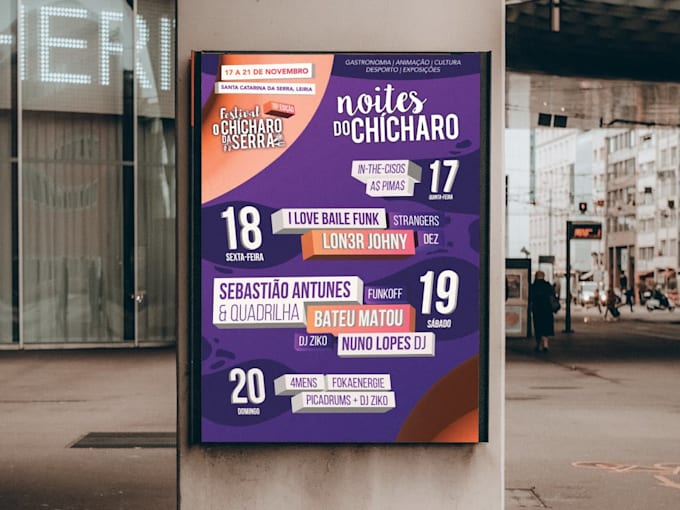 design a bold and modern event poster