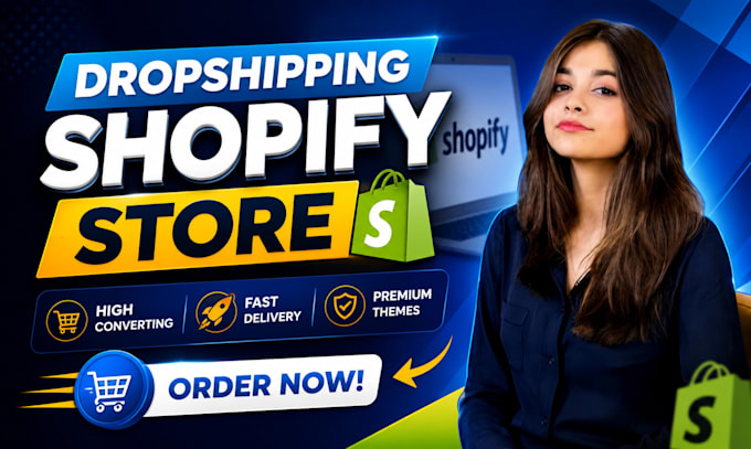 design or redesign a modern shopify store website for dropshipping or ecommerce