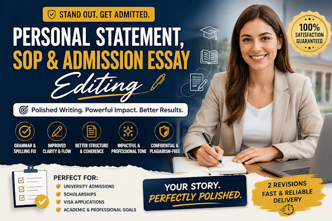 proofread your personal statement and admission essay