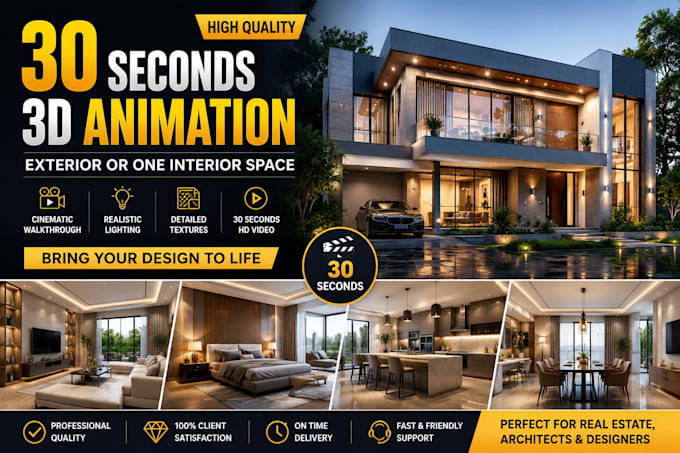 do 3d rendering, architecture design for interior, exterior