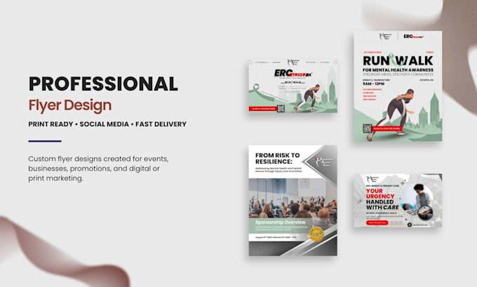 design professional modern flyer, event, and promo graphics